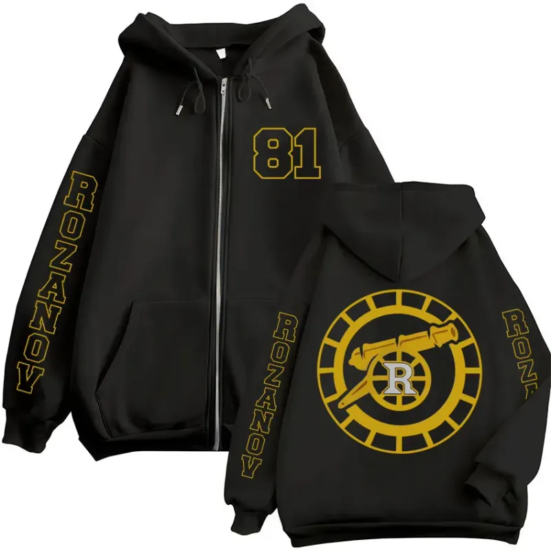 Rivalité chauffée Llya Rozanov graphique sweat à capuche zippé hommes femmes mode Vintage Cardigan sweat polaire surdimensionné vestes décontractée