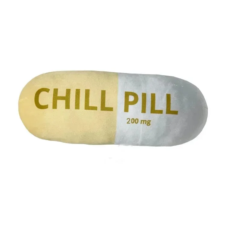 Funny Chill Pill Plush Pillow Cute Cartoon Stuffed Plushie Soft Sofa Cushion Hugging Doll Nap Sleep Pillow Birthday Gift — image 18