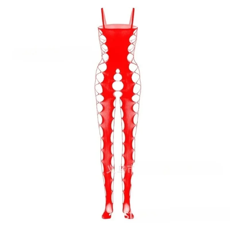 Plus Size Women's Sexy Sheer Leather Lingerie Corset Bodysuit Sleepwear Nightwear Body Stocking for Women