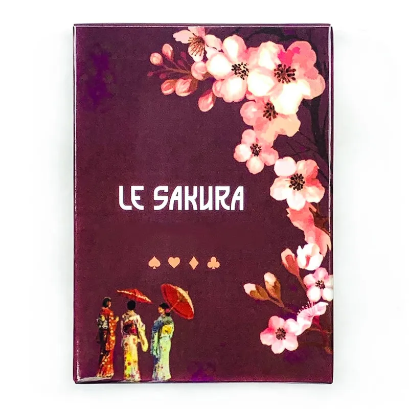 Nová karetní hra Le Sakura 36 karet Cherry Blossoms Stylové a kompaktní Zahrnuje průvodce Ideální pro duchovní cvičení na cestách