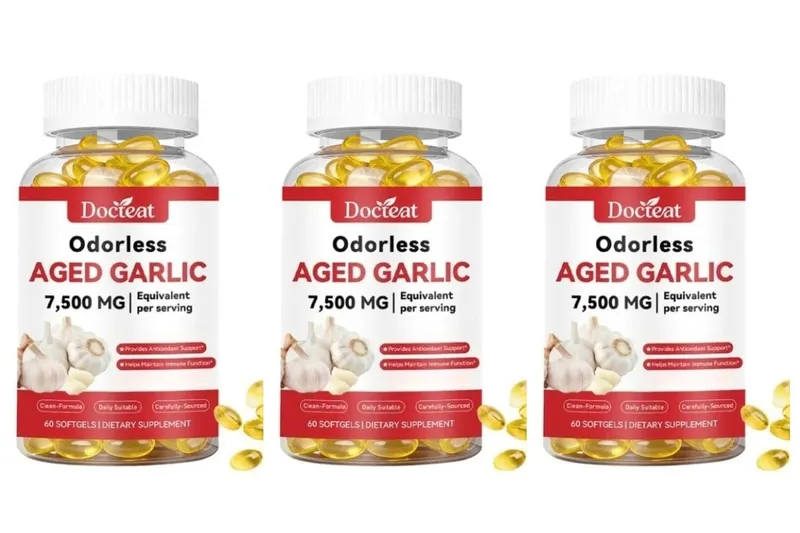 Výtažek z vyzrálého česneku bez zápachu 7500 mg 60 tobolek Ajo Envejecido Antioxidant a podpora imunity Denní česnekové tobolky — image 8
