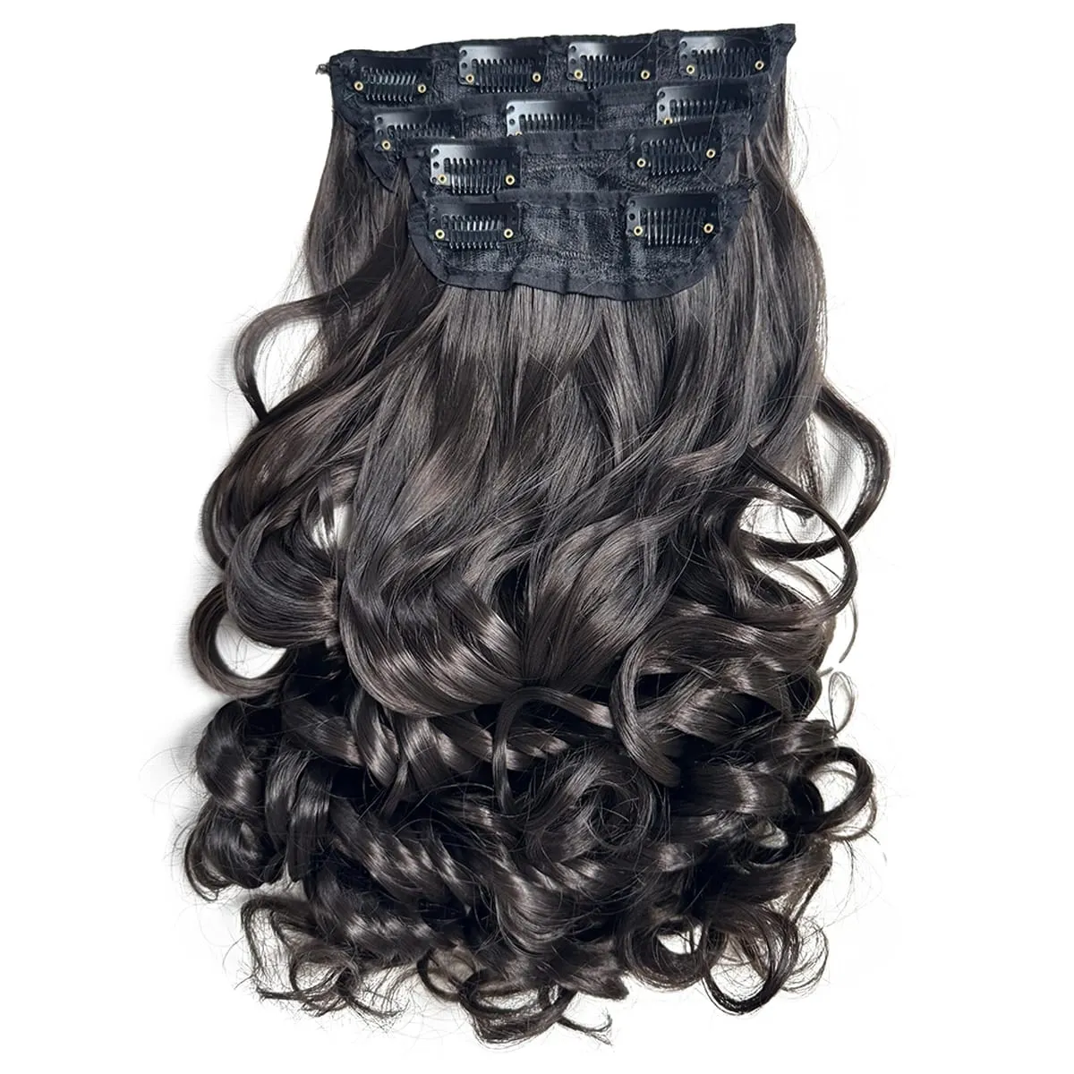 Synthetic Roman curls sandwiched in hair extension long curly wig women's hair extension hair piece daily party