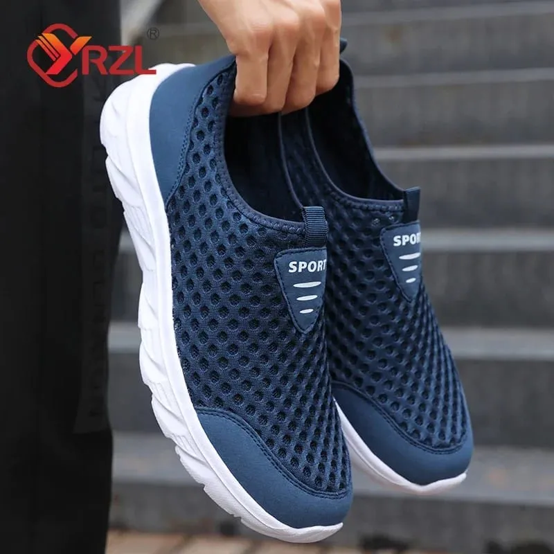 Breathable Mesh Shoes Men Slip on Male Casual Sneakers Anti-slip Mens Non Slip Flats Outdoor Walking Shoes for Man