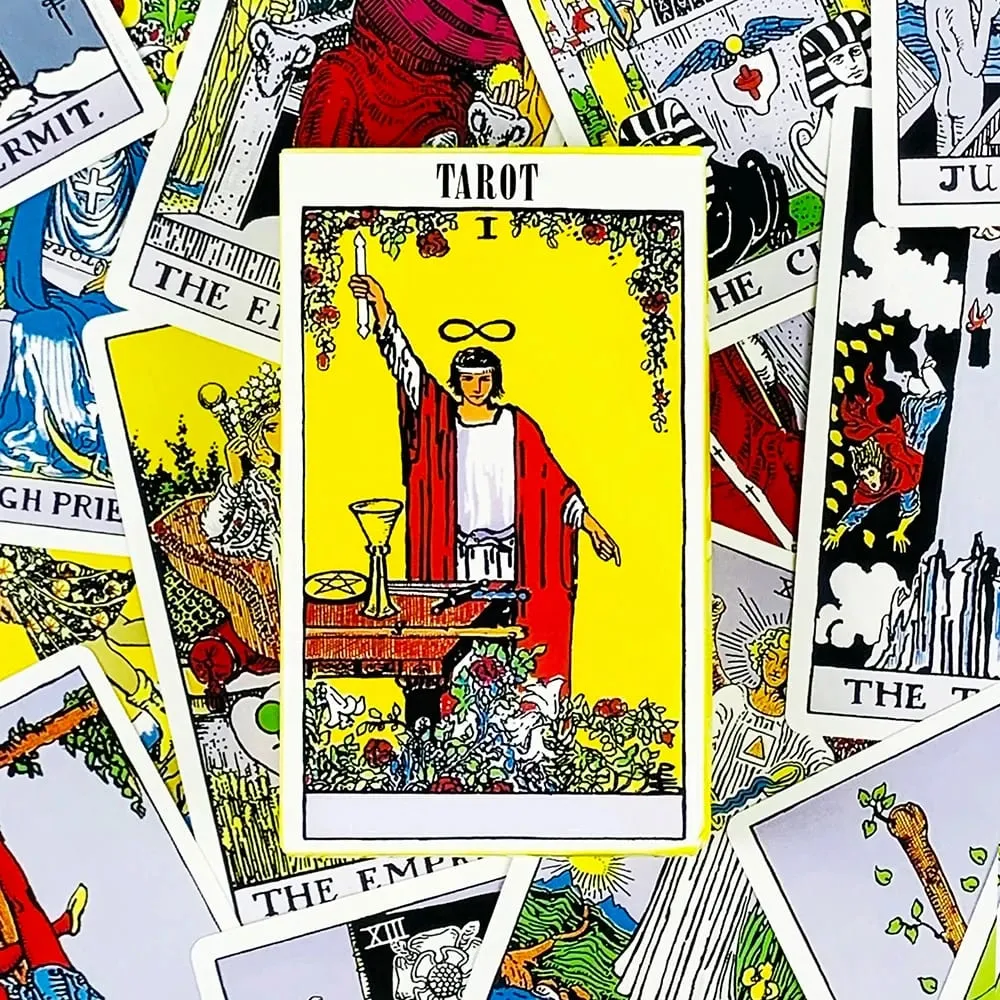 English/Spanish Version Classic The Rider Tarot Card Prediction Divination Board Game Toy Holiday Games Waite Tarot Deck Booklet