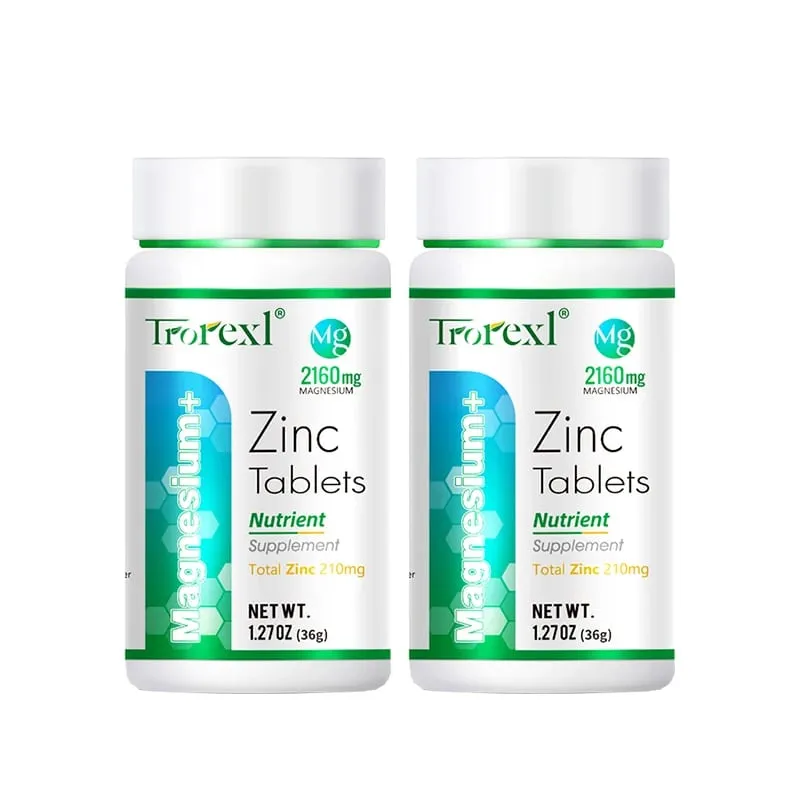 Bästa magnesiumzinktillskott 60 tabletter Öka vitaliteten Immunhälsa — image 8