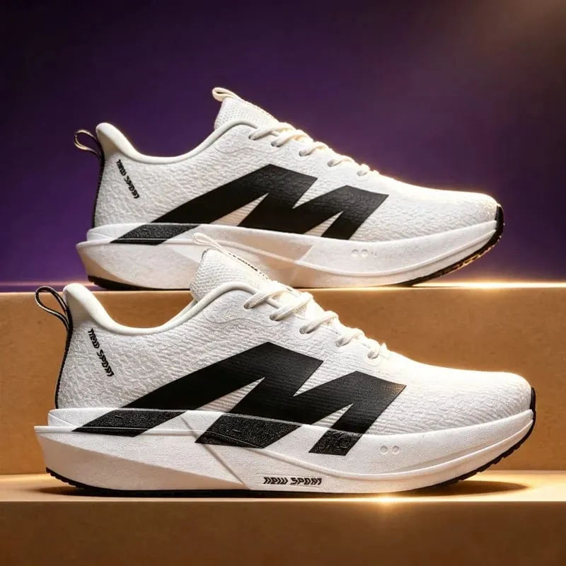 Men Sports Running Shoes CarbonPlate Marathon Outdoors Training Race Breathable Lightweight Women Comfortable Athletic Sneakers