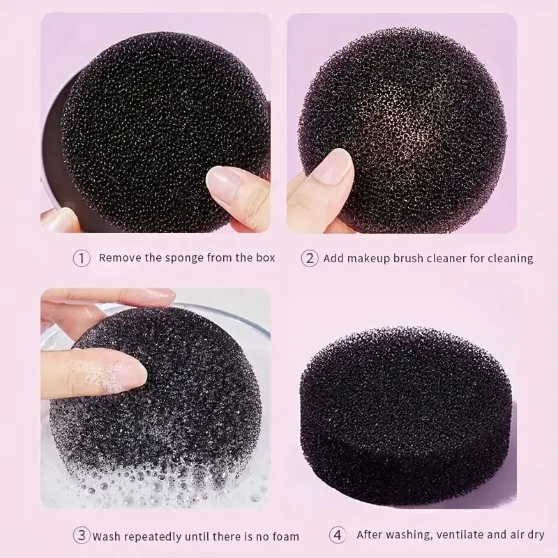 Makeup Brush Cleaning Box Quick Clean Sponge Eyeshadow Brushes Dry Cleaner Cosmetic Wash Clean Powder Tool Accessories