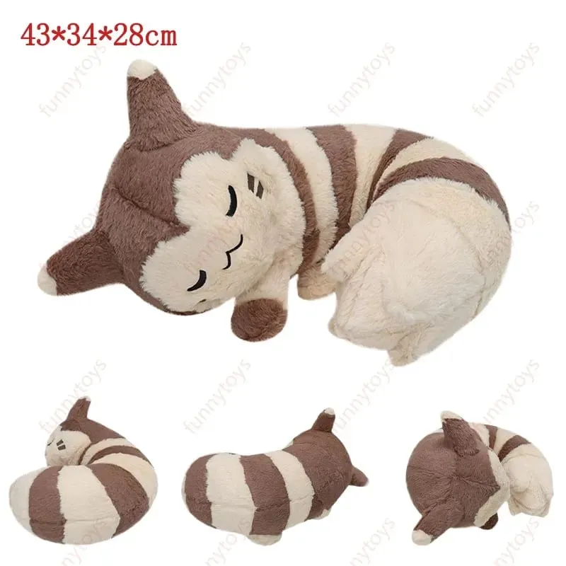 Pokémon Plush Sleeping Position Pillow Leafeon Espeon Sylveon Furret Cubone Scorbunny Bulbasaur Squirtle Soft Stuffed Cushion