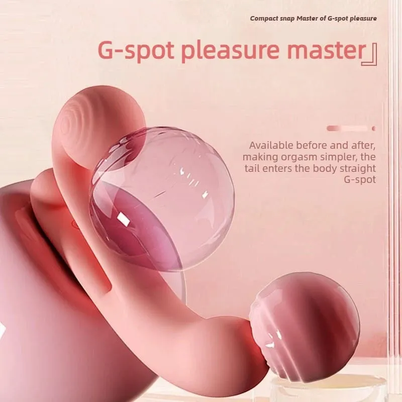 Pink Snail Vibrator 10 Modes G-spot Dildo Penetration Flexbile Snail for Perfect Clit Fit Stimulaiton Pleasur Sex Toy for Woman