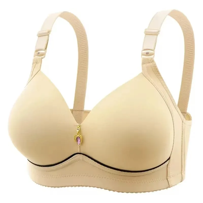 Size 36-46 Seamless Bras Women Underwear Push up Brassiere Glossy Comfort Bralette Female Thin Lingerie