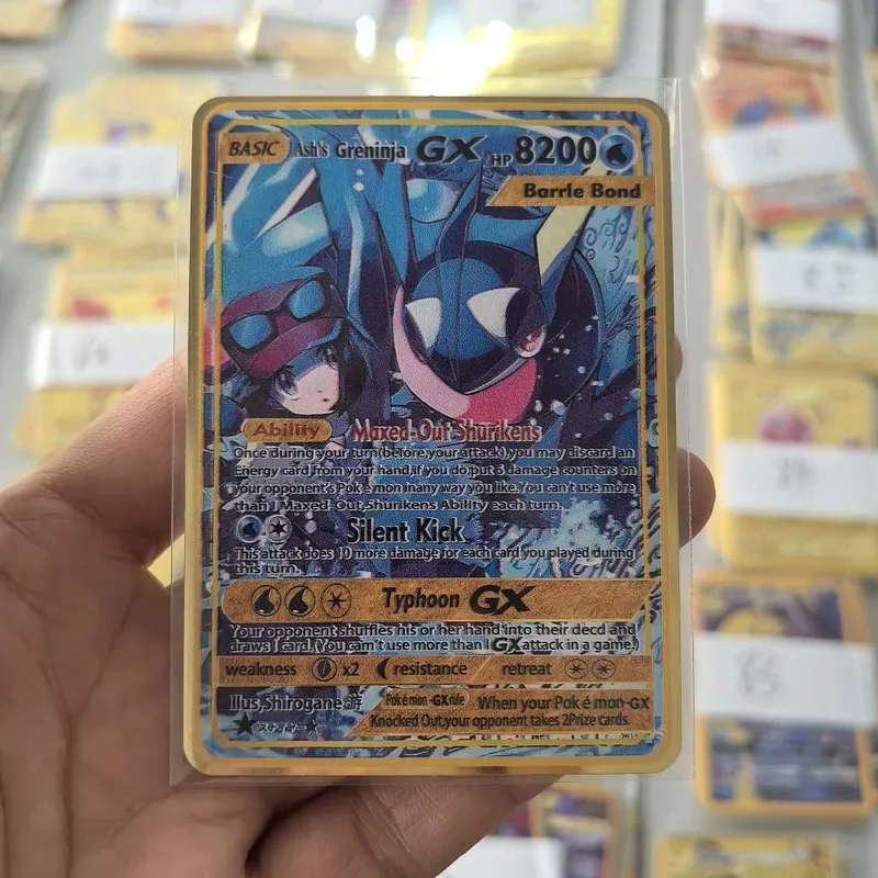 10000HP Charizard Vmax Pokemon Cards Metal English Card Arceus GX Vstar V Golden Limited Kids Gift Game Battle Collection Cards