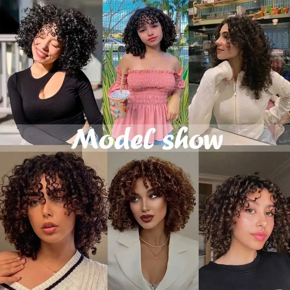 Synthetic Short Kinky Curly Hair Topper Clip-in Afro Curly Hairpiece for Women Natural Looking Top Hairpiece for Thinning Hair