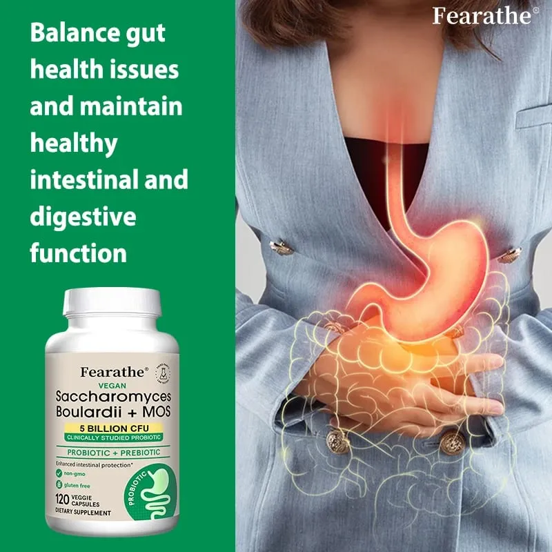 Saccharomyces Boulardii Probiotics Capsules for Women & Men Promote Intestinal Gut Immune & Digestive Health Non-GMO — image 4