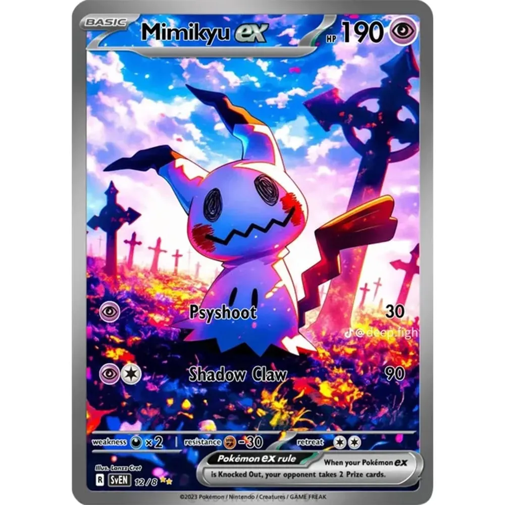 TCG Collection Cards Mimiku DIY High Quality Self Made Single Card Classic Game Anime Card Gift Toy