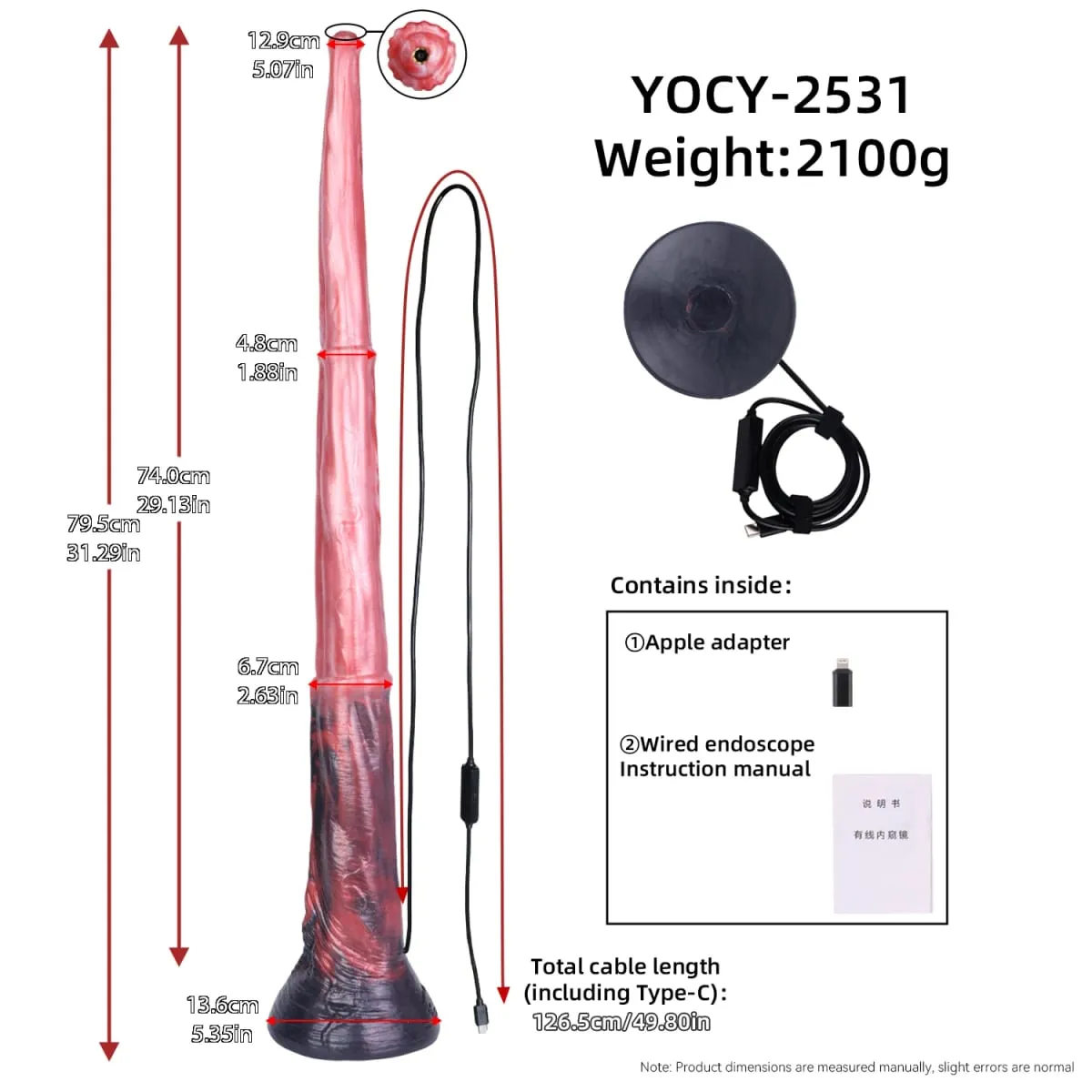 Huge Horse Dildo Anal Dilator APP Controlled Speculum Camera Anus Expansion Long Peekable Silicone Butt Plug Adult Sex Toys