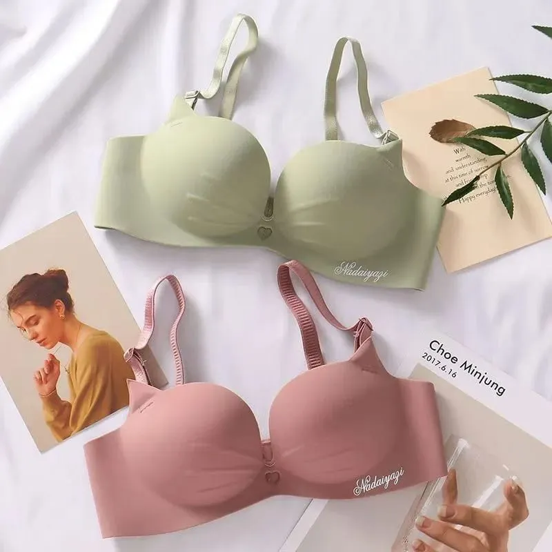 Sexy Hollow Out Bras for Women Lingerie Seamless Wireless Push Up Bra Bralette Comfortable Brassiere Female Underwear Intimates — image 2