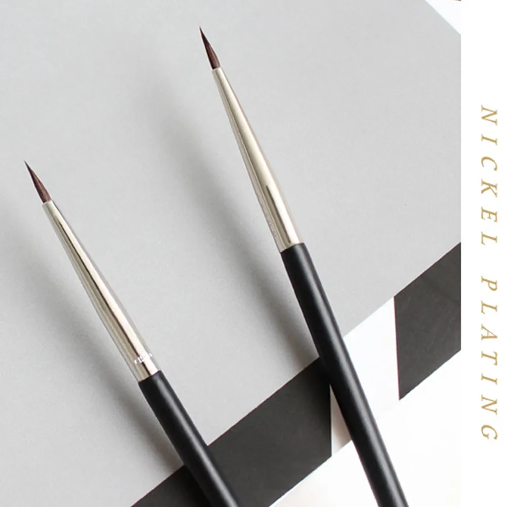Women Makeup Brushes Fine Eyebrow Cream Brush Black Eyeliner Brush Eyeliner Pen Mink Hair