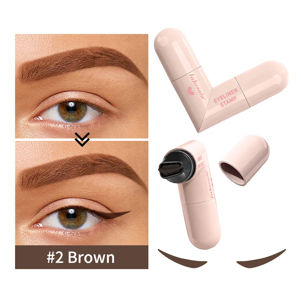 Eyeliner Lakerain Stamp Heart Pattern Precyzyjna kredka Długotrwały kolor Przenośna kredka do oczu Niezbędna dla początkujących w makijażu — image 3