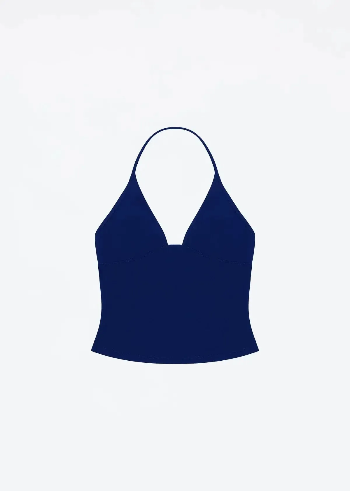 Tank Vest Deep V Halter Solid Color Basic Sleeveless Top Soil Brown Camisole