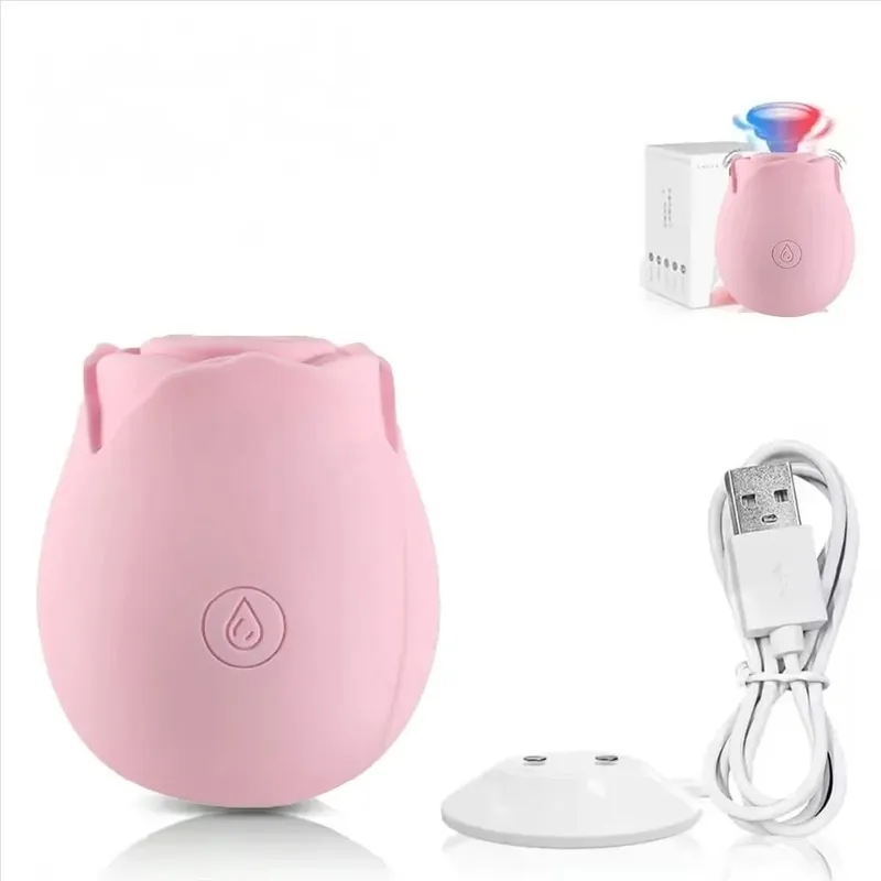 Powerful Clitoral Sucking Dildo Vibrator Female Rose Clitoris Nipple Stimulator G Spot Vagina Massager Adult Sex Toys for Women