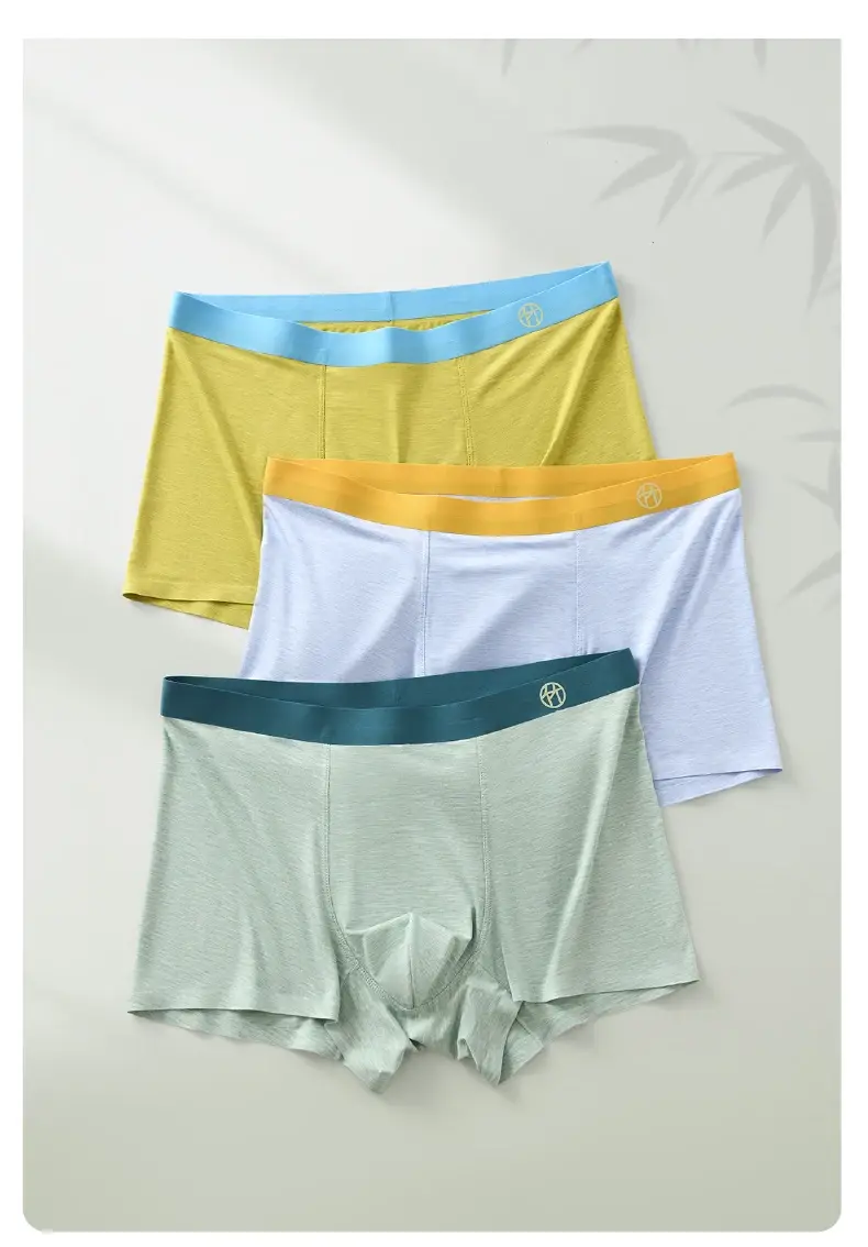 3pcs Bamboo Fiber Man Underwear Comfortable Breathable Men Boxers Regenerated Fibers Underpants L XL XXL 3XL 4XL Man Panties — image 10