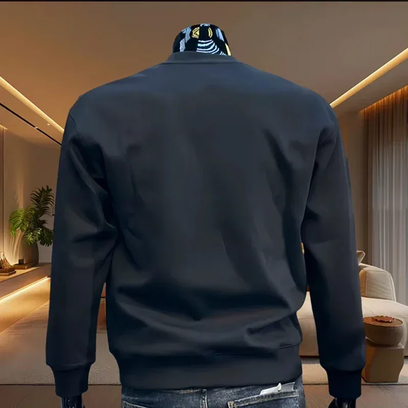 New Men's Round-Neck Long-Sleeve Sportswear, High-Quality Outdoor Casual Men's Clothing, Fashionable Spring and Autumn Sets