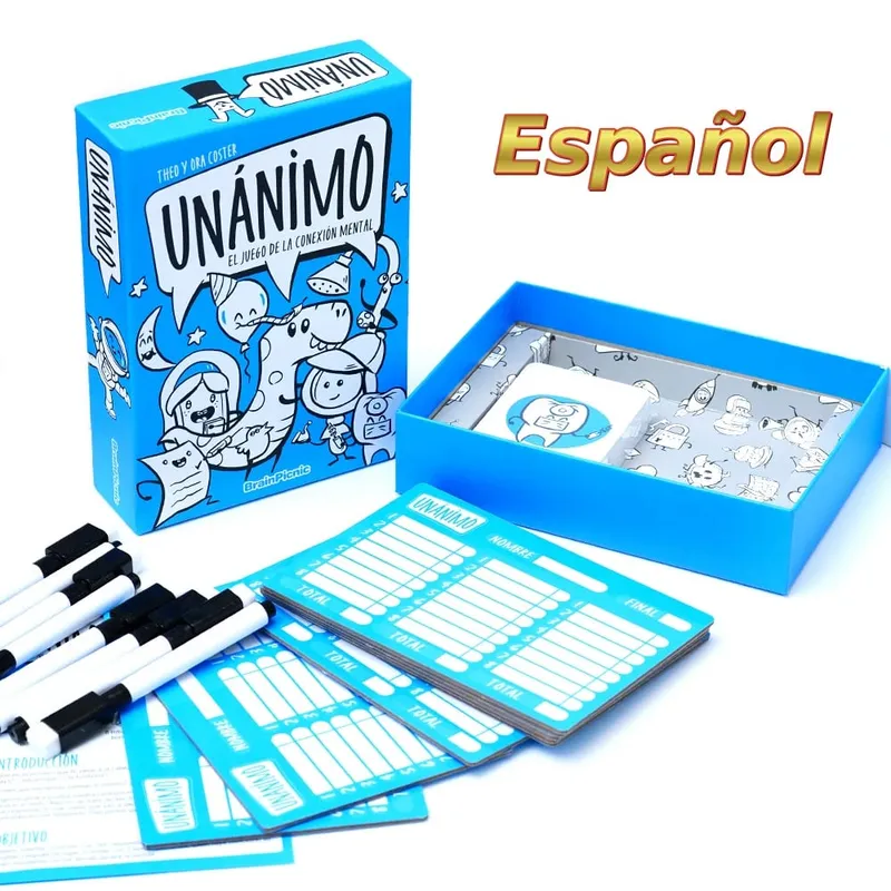 Spanish Card Game Party Friends The Imposter El Tonto del Pueblo Black Stories Unanimous Strategy Board Games Mision Secreta