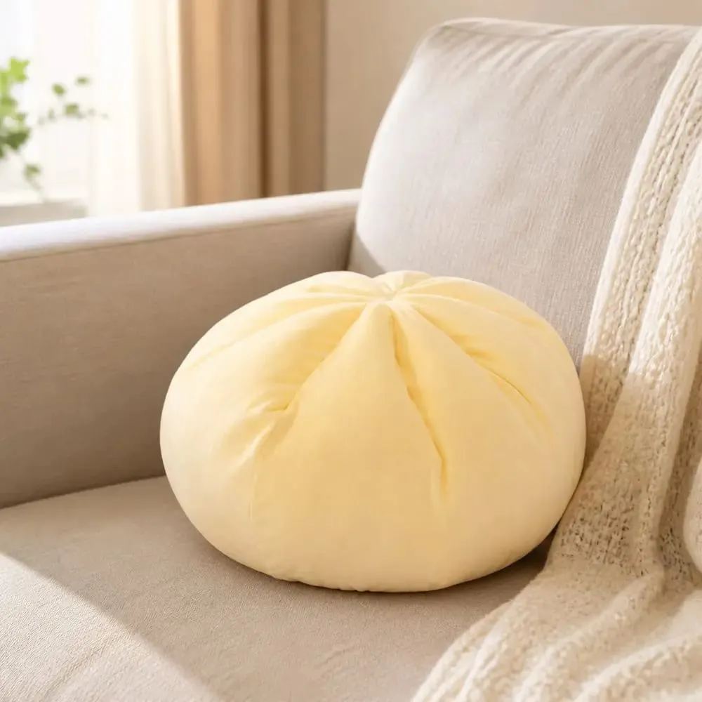 Portable Material Steamed Bun Cushion PP Cotton Filled 45cm Size Throw Pillows Cute Design Soft Texture Cushion For Men — image 6