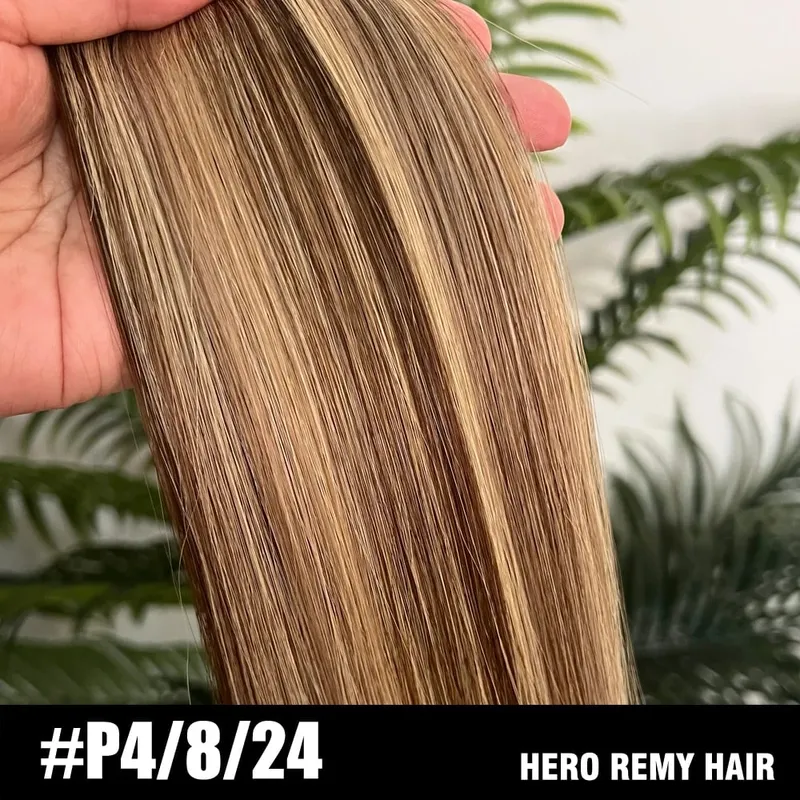 Halo Hair Extensions 100% Remy Human Hair 16-22 Inch Hidden Wire Removable Velcro Clip In Hair Human Remy Fish Line Extensions