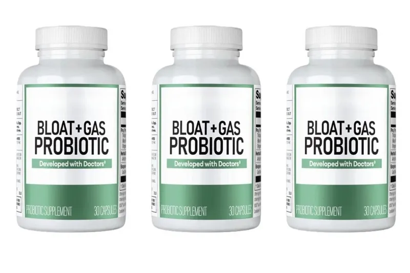 60 Billion Probiotic Capsules with Acacia Fiber Postbiotic Herbal and Enzyme Blend Gut Health Support Gas Relief for Adults 30ct