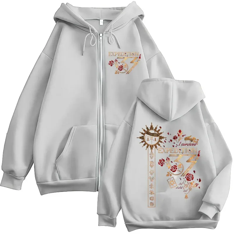 Esquie Game Clair Obscur Expedition 33 Zipper Hoodies Men Women Clothing Casual Oversized Zip Up Hooded Sweatshirts Jacket Coat — image 6