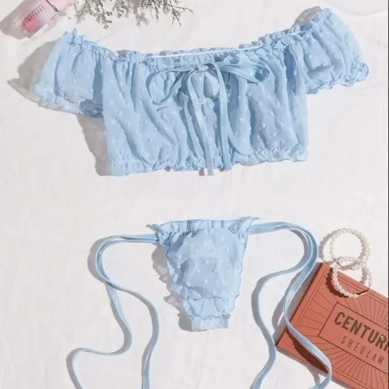 Sexy Lace Women Underwear Set Two Piece Bra And Briefs New Summer European American Lingerie Suit