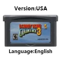GBA Video Game Cartridge Console Card dDonkey Kong Mario Wario Series Kart Party for GBASP