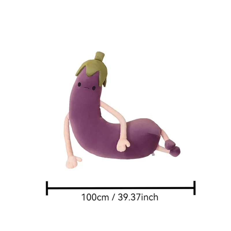 Soothing Pillow Banana Eggplant Suitable for Bedroom Home Decoration Soft Materialplush pillow ，stuff Suitable for Holiday Gifts