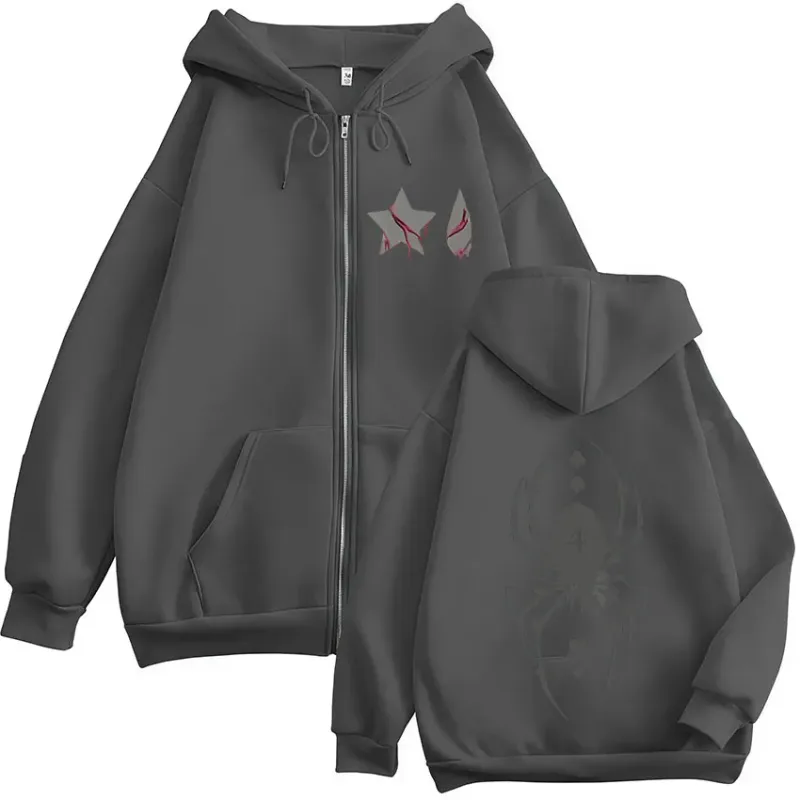 Japanese Anime Hunter X Hunter Spider Phantom Troupe Zipper Hoodies Men Women Casual Long Sleeves Zip Up Sweatshirts Jacket Coat
