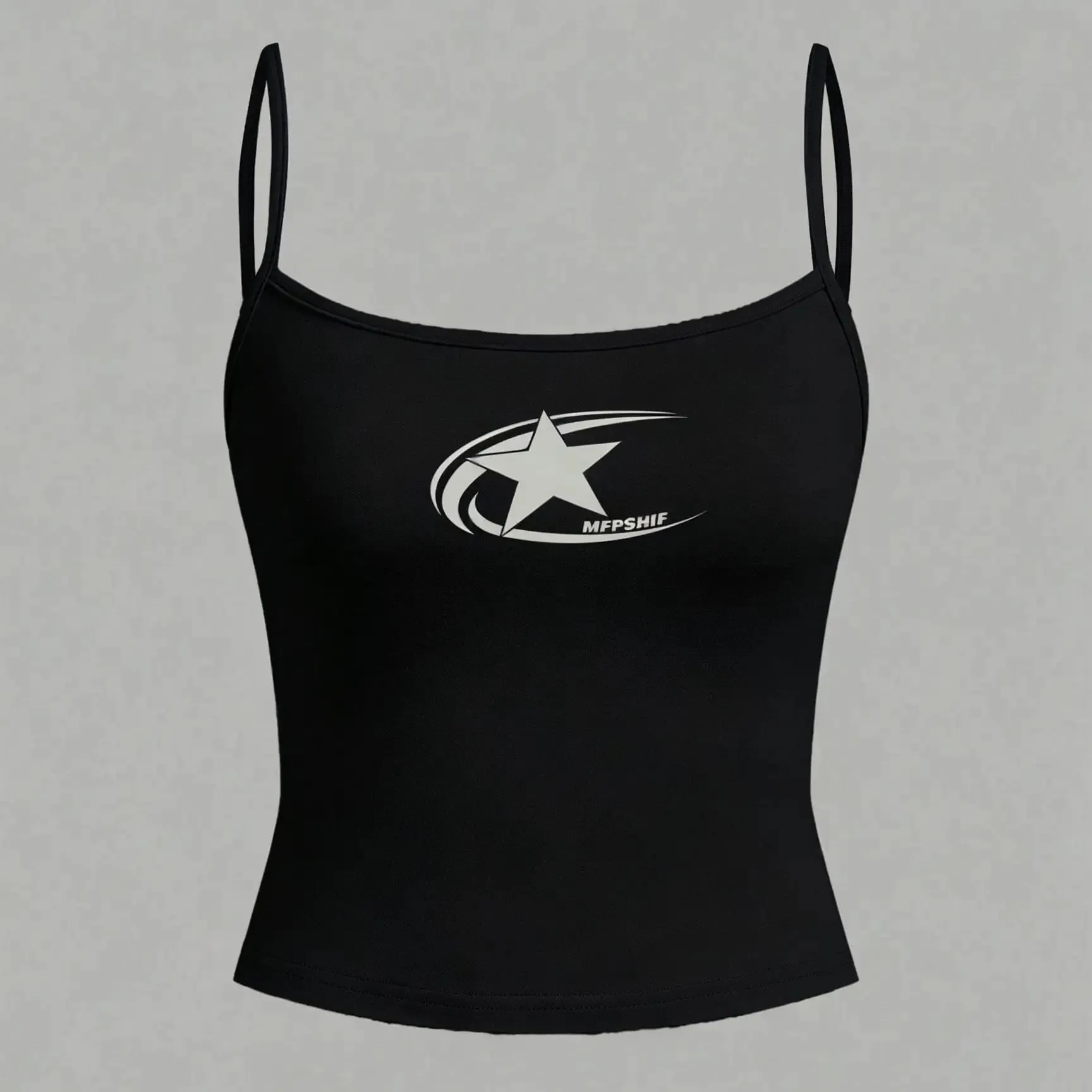 Women's Pentagram Print Casual Sexy Camisole Tank Top Suitable for All Seasons Y2k Top Tank Top Women Clothing Crop Tops