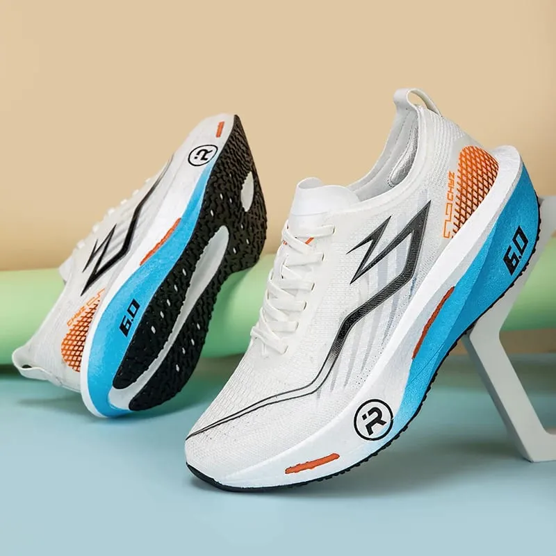 Men Running Shoes Carbon Board Marathon Sneakers Breathable Lightweight Women's Comfortable Athletic Nonskid Speciality Sports