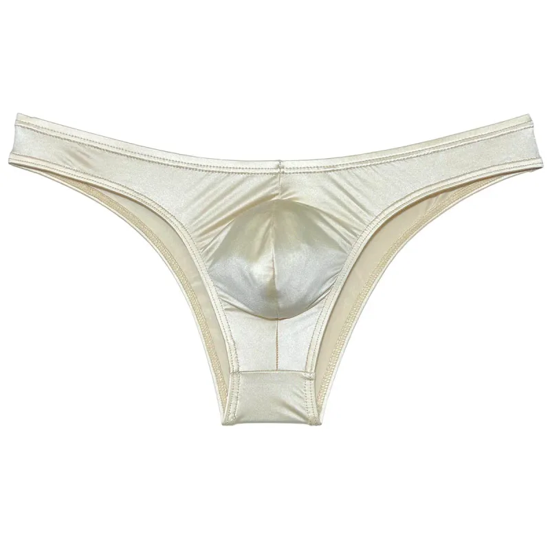 Silky Smooth Bikini Briefs Men's Enhance Pouch Micro Underwear Slip Sexy Beach Briefs Breathable Sissy Panties Pool
