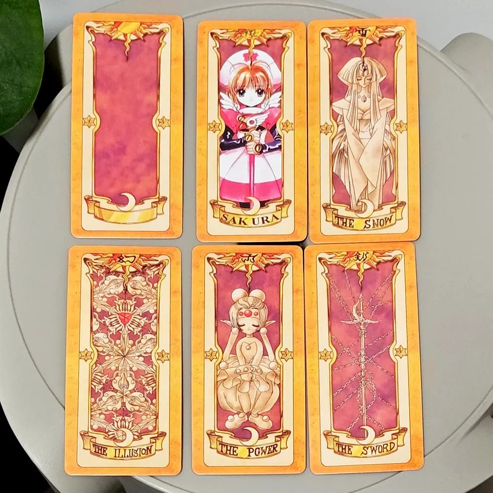 56 Pcs Anime Cards for Cosplay and Display 11*5.5cm Magical Cardcaptor Sakura Clow Card Deck