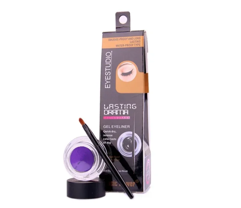 Music Flower 24H Waterproof Sweatproof Colorful Eyeliner Gel Long Lasting Smudge Proof Multi-color Eye Makeup Cosmetics