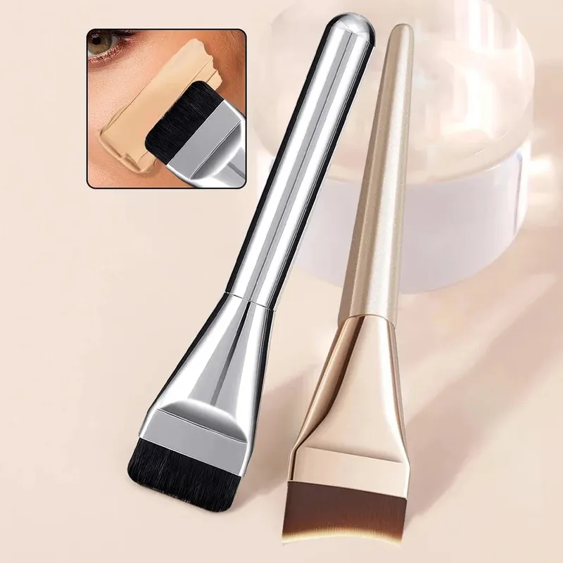 Black Foundation Make up Brush Cream Foundation buffing Makeup Brush Big Foundation Brush Synthetic Hair Face Makeup Tool