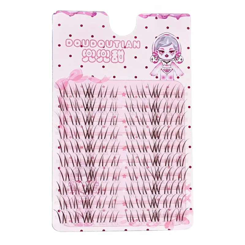 3/10 Rows Sweet Brown False Eyelashes Natural Whispy Fluffy Air Manga Korean Style Fake Eyelash Extensions Perfect Eye Makeup — image 8