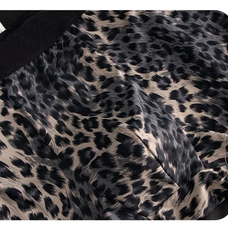 Mens Ice Silk Underwear Shorts Convex Pouch Flat Boxers Leopard Quick Dry Male Underpants Seamless Breathable Swimming Trunks — image 5