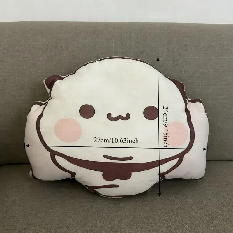 New Cute Bubu Panda Throw Pillows Kawaii Anime Yier Plush Pillows Sleeping Companion Pillow for Friends Home Decor Couple Gift