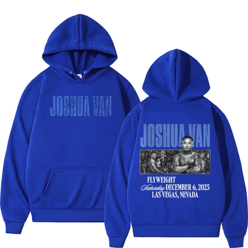 Joshua Van The Fearless Fan Presenter Huvtröjor Herrkläder Våld Estetisk tröja Casual Bodywarmer Fleece Luvtröja Pullovers