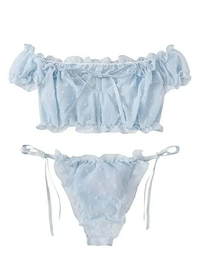 Sexy Lace Women Underwear Set Two Piece Bra And Briefs New Summer European American Lingerie Suit