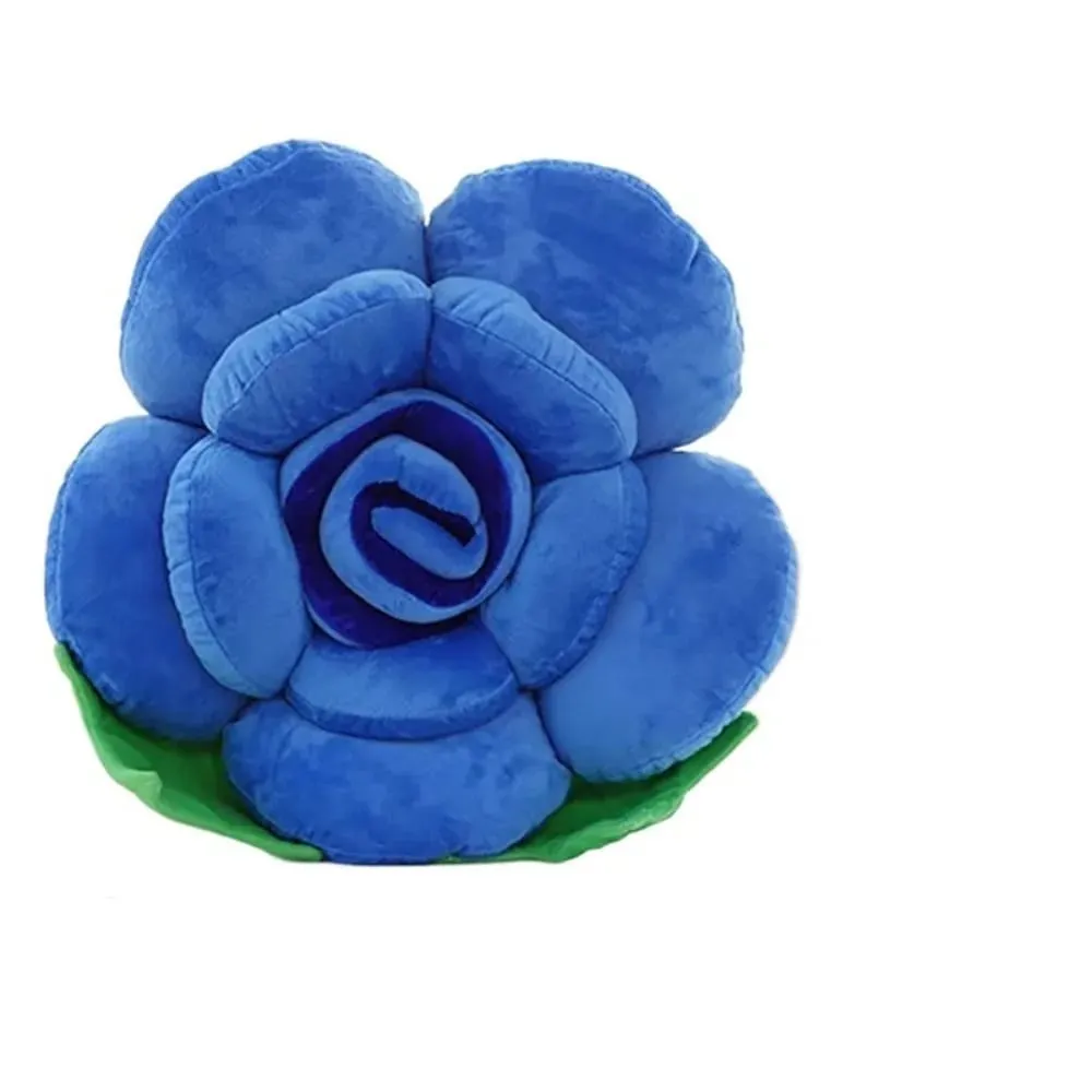 New Large Rose Shaped Pillow Simulated Colorful Sofa Flower Cushion Plush Car Interior Cushion Wedding Party Supplies