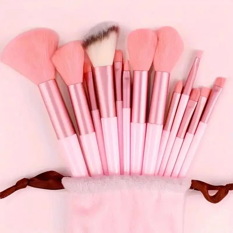 13PCS Makeup Brush Set Foundation Concealer Powder Eyeshadow Blush Brush Kabuki Blending Cosmetic Beauty Tool for Face