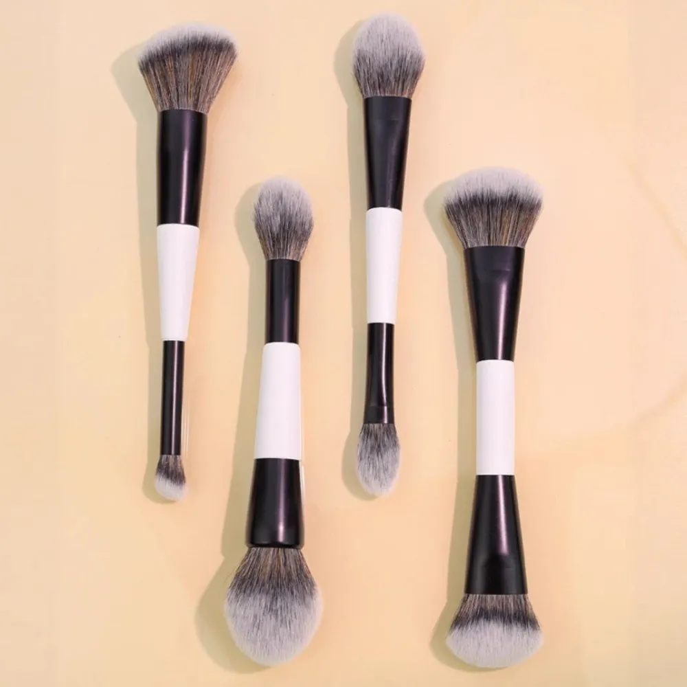 Dual-Ended F4 Contour Face Brush Multi-purpose High Coverage Eyeshadow Concealer Brushes Cosmetic Beauty Powder Blush Brush
