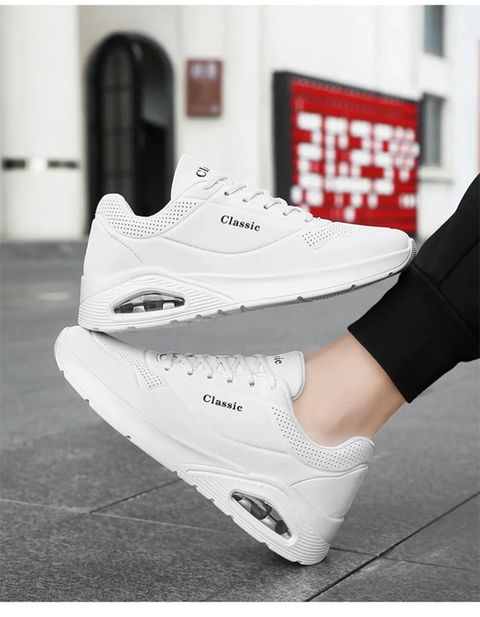 Men's Breathable Shock-Absorbing Running Shoes with Air Cushion Lightweight Low-Top Sneakers for Gym Training Casual Wear